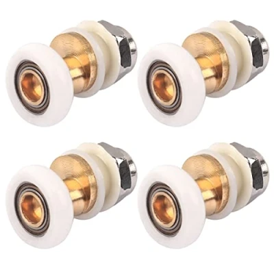 Image of ATOPLEE 4pcs Shower Door Rollers,Roller Diameter 19mm for The Bathroom Glass Sliding Pulleys/Runners/Wheels, Quiet Rollers Replacement