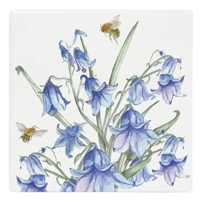 Image of The Leonardo Collection LP49479 Bee Tanical Bluebells Coaster Drinks Mat