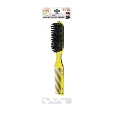 Image of 2 in 1 Beard Comb and Brush Multi Functional Grooming Tool 3910 (Silver)