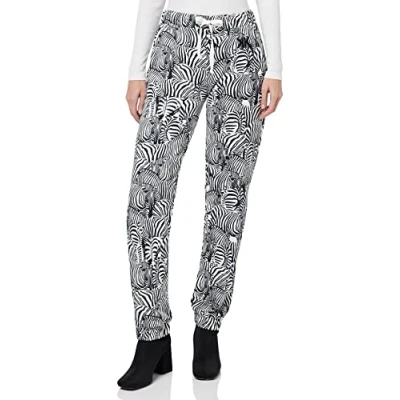 Image of KENDALL &amp; KYLIE Women&#039;s K&amp;K W Zebra B&amp;W HIGH Rise Leggings KKW3711722 Shapewear, L