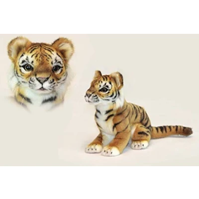 Image of Sumatran Tiger Cub Plush Soft Toy by Hansa. 28cmL. 6680