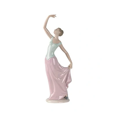 Image of Nao by Lladro Collectible Porcelain Figurine: THE DANCE IS OVER 14&quot; tall Elegant Ballerina