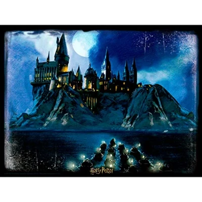 Image of Harry Potter HP32515 3D Effect 500 Piece Hogwarts Puzzle, Colour