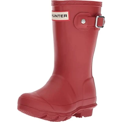 Image of Hunter Junior Young Original Wellies Red W23500 7 UK