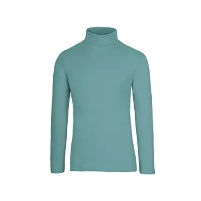 Image of Trigema Women&#039;s Rollkragen Shirt Long Sleeve Top, Green (Vert), Large (Manufacturer size: L)