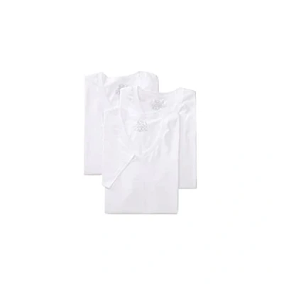 Image of Fruit of the Loom Men&#039;s V Neck T Shirt(Pack 3) White XL