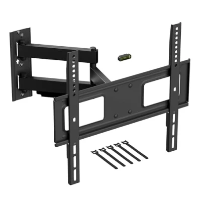 Image of D Line TV Wall Bracket for 32 70 Inch TVs, Tilt, Turn and Extend with Spirit Level, Full Motion Mount VESA 200x200mm 400x400mm, Holds up to 50kg