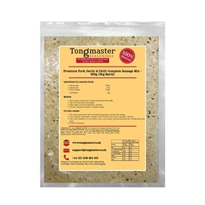 Image of Premium Pork, Garlic &amp; Chilli Complete Sausage Mix 500g (5kg Batch)