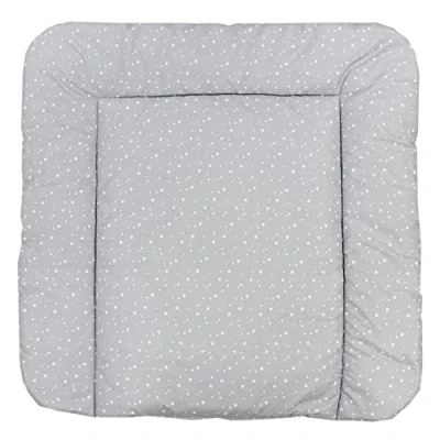 Image of TupTam Baby Changing Mat Softly Padded Patterned, Small Stars/Grey, 70 x cm
