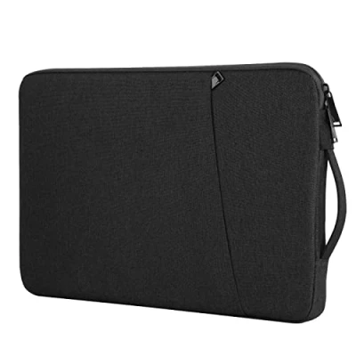 Image of Chelory Laptop Sleeve Bag Compatible for 16 17 Inch HP/Lenovo/Asus/Acer/Dell Notebook Ultrabook Chromebook, Shockproof Computer Protective Cover Carrying Case with Handle, Black