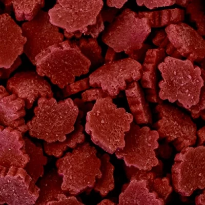 Image of Red Maple Leaf Sprinkles 30g Bag Edible Cake Decoration Sugar Toppers