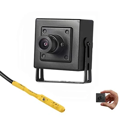 Image of Mini POE IP Camera with Microphone, HD 3MP Audio Indoor Security P2P Remote View CCTV Video H.265 (I706 P Black)