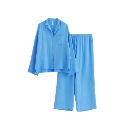Image of Pyjama set in cotton gauze