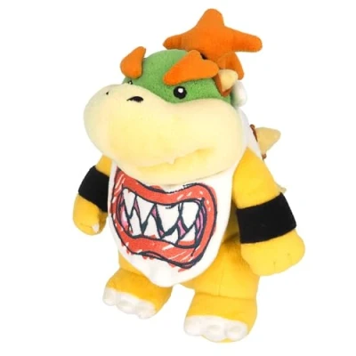 Image of Sanei AC11 Super Mario All Star Collection 8&quot; Bowser Jr. Plush Brothers, Yellow, Green