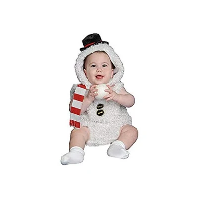 Image of Dress Up America Adorable Baby Snow Man Costume, 6 12 Months (Weight 16 21 Lb, Height 24 28 Inch)