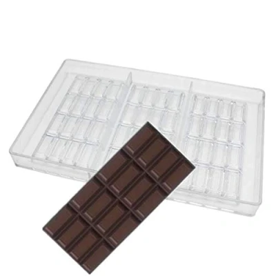 Image of Chocolate Bar Maker Injection Hard PC Candy Mould Polycarbonate Break Apart Mold, Molds Cake Baking Mould, Bakeware Pan, Kitchen DIY Tool (A)
