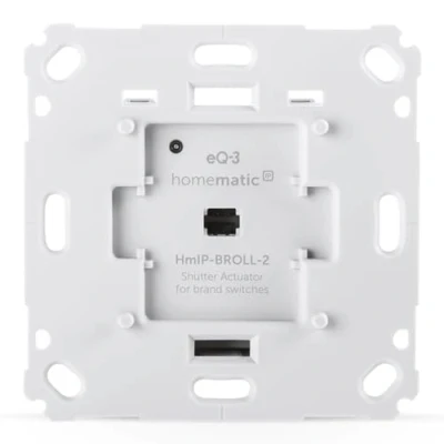 Image of Homematic IP smart Home roller shutter actuator for brand switches, digital control 1 shutters via app, Alexa &amp; Google Assistant, retrofitting of electric shutters, 151322A0C