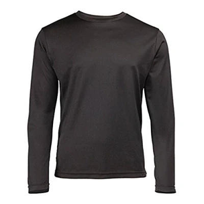 Image of AWDis Long Sleeve Cool T Jet Black