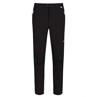 Image of Regatta Highton Winter Trousers Men&#039;s Stretch Ultra Waterproof UV Protection with Elasticated Waist and Zip Pockets Black