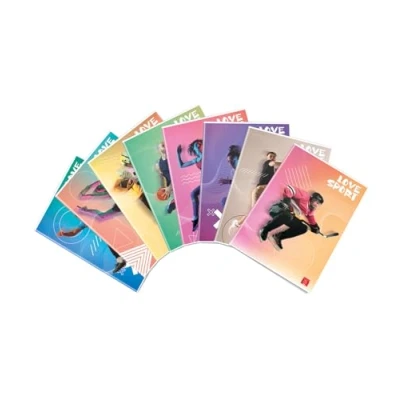 Image of Pigna READY FOR SPORT, Maxi Notebooks A4 4M, Squares 4 mm, Pack of 10