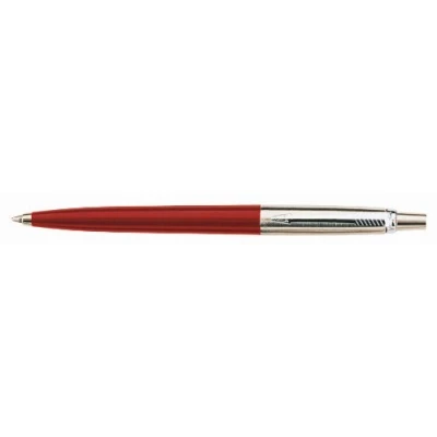 Image of Parker Jotter Red Chrome Trim Ballpoint Pen, Box