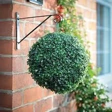 Image of Garden Mile artificial Topiary Balls, 30cm Faux Boxwood balls greenery, Durable UV Weather resistant Decorative flower outdoor hanging for garden, Patio (30cm Ball)