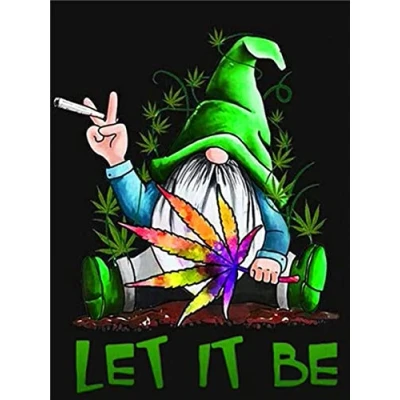 Image of 5D DIY Diamond Painting Kits, 30x40cm Art Gnomes,5D Paintings Kits for Adults, Crystal Rhinestone Embroidery Home Wall Deco (Maple Leaf)