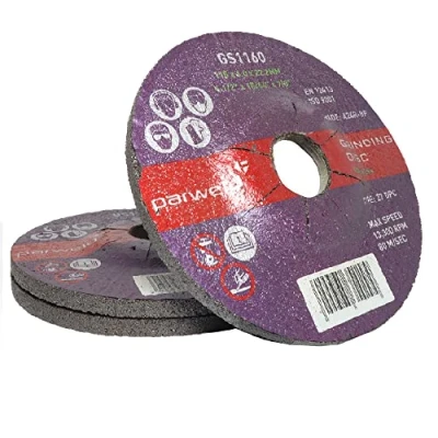 Image of (Pack of 10) Parweld 115mm Grinding Discs for Steel (115 x 6.0 22.2mm) 4.5&quot;