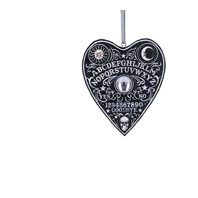 Image of Nemesis Now Spirit Board Planchette Hanging Ornament 8.5cm, Resin, Black, Ornament, Gothic Alternative Festive Decoration, Cast in the Finest Expertly Hand Painted