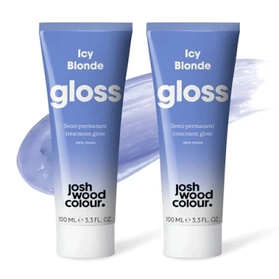 Image of Josh Wood hair gloss (Icy Blonde) Semi permanent refreshes and conditions colour Removes brassy tones Lasts up to 6 washes 100% Vegan Cream (100ml X 2)