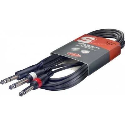 Image of Stagg SYC6/PS2P E 6 m 2 x Jack Mono/1 Stereo Y Splitter Cable