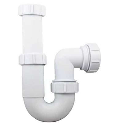 Image of Universal Telescopic Adjustable Swivel P Trap 32mm (1.1/4&quot;) Sink Waste