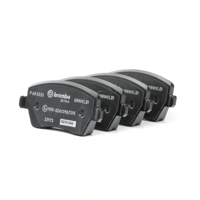 Image of 410601817R, 410604775R, 410608481R, 7701209164, 8660004726 Brake pad set BREMBO P 68 033X RENAULT: Clio 3, 4, Megane NISSAN: MICRA Note I