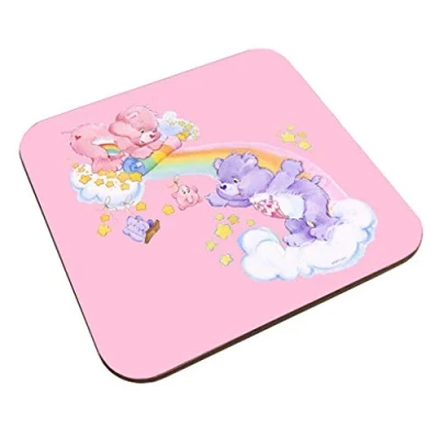 Image of Care Bears Cheer Bear and Share Unrolling A Rainbow Coaster