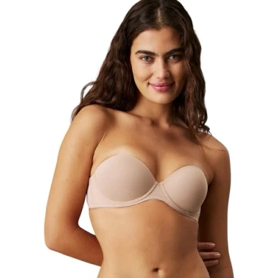 Image of Calvin Klein Underwear Perfectly FIT Multiway / Strapless bra, Women&#039;s, Size: 36C, Sanddune