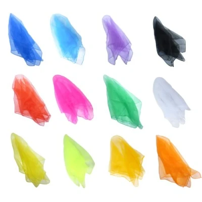 Image of Hoerev Juggling &amp; dance scarves Pack of 12 Mixed (approx. 60cm x 60cm)