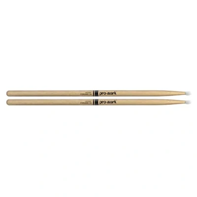 Image of ProMark Drum Sticks Classic Forward Hickory 5A Drumsticks Set Accessories Wood for Adults and Youth Oval Nylon Tip 1 Pair