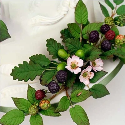 Image of Leaf Silicone Mold Rose Flower Fondant Molds DIY Cake Decorating Tools Sugarcraft Candy Resin Clay Chocolate Gumpaste Moulds (2pcs(13 * 13.5cm,8.6 13.3cm))