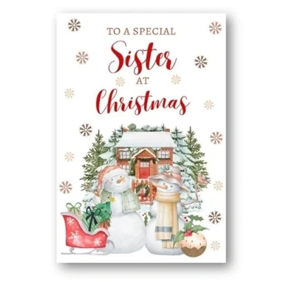 Image of Second Ave Sister Christmas Snowmen Winter Xmas Holiday Festive Greetings Card
