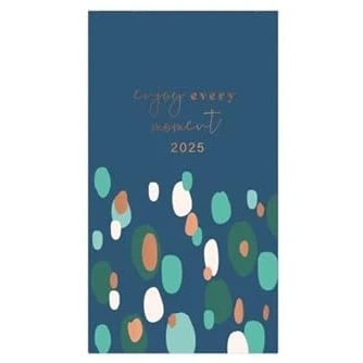 Image of 2025 Diary Slim Week to View Fashion Copper Foil Glossy Design