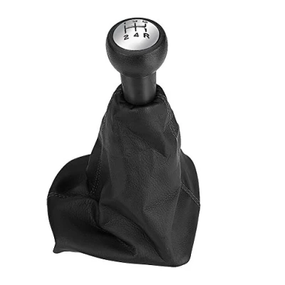 Image of Dweekiy Gear Shift Knob Gaiter Kit, 5 Speed 207 Stick Dust Proof Cover Boot Leather for 207/307/406