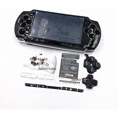 Image of NEW Replacement Sony PSP 2000 Console Full Housing Shell Cover With Button Set Black