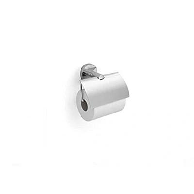 Image of Roca Twin a81671300Toilet Roll Holder with Lid Chrome