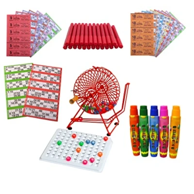 Image of Thomas &amp; Anca Club Supplies Ltd Bingo Cage, Check Tray Balls, Dabbers, Tickets, Books, Markers Starter Kit All you need to play
