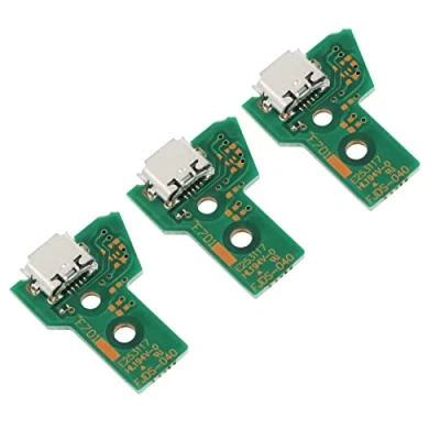 Image of ECSiNG 3pcs JDS 040 Interface Board Replacement Charging Port Assembly Compatible with PS4 Pro Repair Part Micro USB Adaptor Charger Socket Connector Module