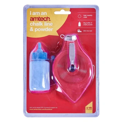 Image of Amtech G3750B 2 Piece 30m (100ft) Chalk line kit