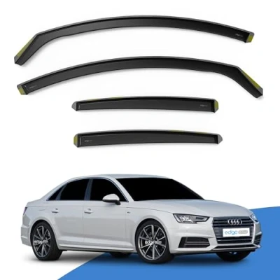 Image of EdgeVisors Wind Deflectors Fits AUDI A4 B9 2015 onwards 4 Door Saloon 4pc