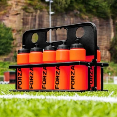 Image of FORZA 10 Water Bottles &amp; Carrier [750ml] BPA Free Plastic Variety Of Colours (Orange)