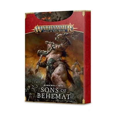 Image of Games Workshop Warhammer Age Of Sigmar Warscroll Cards: Sons Behemat (2022 Edition) (English)