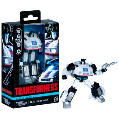 Image of Transformers Toys Studio Series Deluxe Class Transformers: The Movie Autobot Jazz, 4.5 inch Converting Action Figure, Robot Toys, 8+